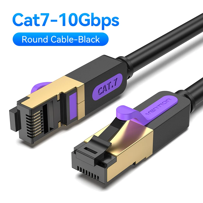 Ventie Cat 7 Ethernet-kabel 10 Gbps Hoge snelheid platte Gigabit STP RJ45 LAN-kabel Cat7 netwerkkabel Patchcode voor router Ethernet