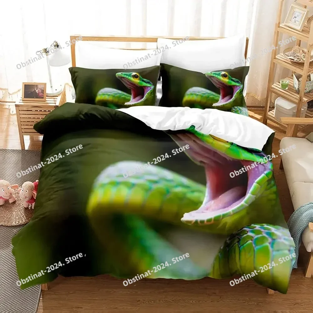 Snake Bedding Set Duvet Cover Set 3d Bedding Digital Printing Bed Linen Queen Size Bedding Set Fashion Design