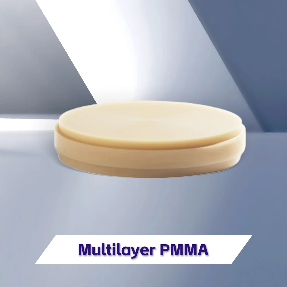 Hot Sale Multilayer PMMA Blocks 98mm Temporary Restorations dental materials CAD/CAM
