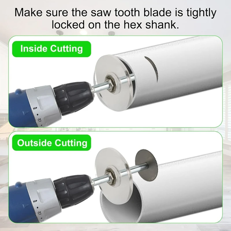 A73P-PVC Kit di strumenti per tagliatubi interni, tagliatubi interno per guida del calibro di profondità del tubo in PVC Set di strumenti idraulici per tagliatubi interni