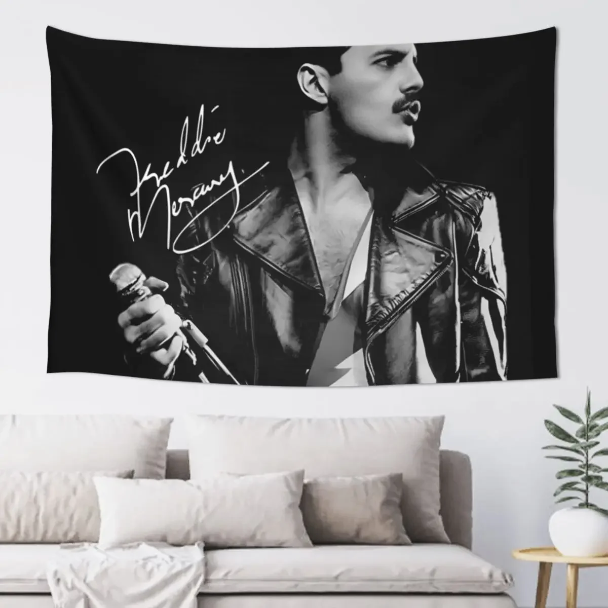 Freddie autograph Tapestry Decoration Bedroom Things To Decorate The Room Tapestry