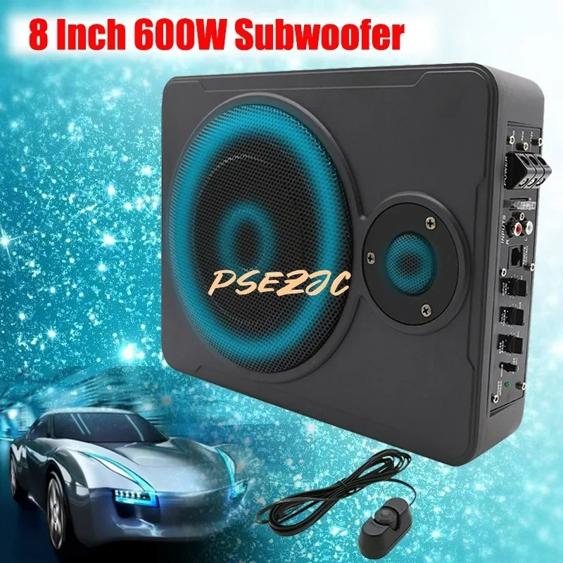 600W Car Audio System, Ultra-thin Seat Subwoofer, 8-inch, 10 Inch with High Pitched Subwoofer and Cable