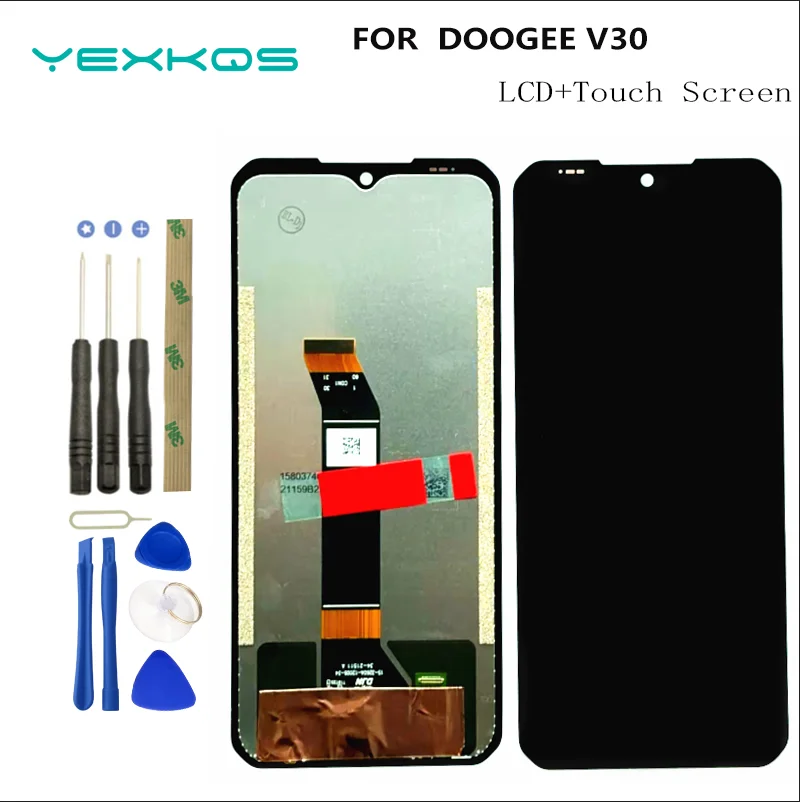 Nowy oryginalny wyświetlacz DOOGEE V30 + zespół ekranu dotykowego akcesoria Digitizer do smartfona Doogee V30 t