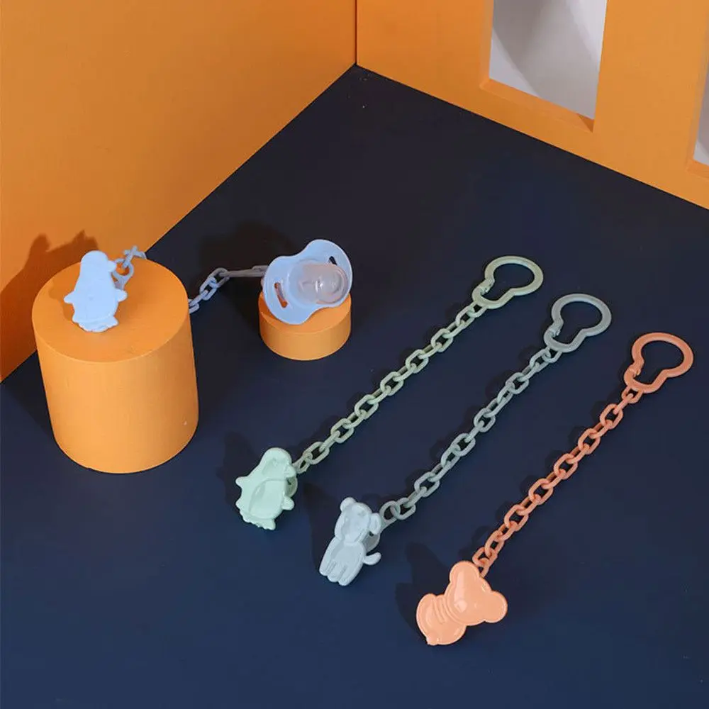 High Quality Baby Dummy Chain Baby Care Pacifier Clip Anti Lost Chain Feeding Product Cartoon Animal Baby Pacifier Accessories