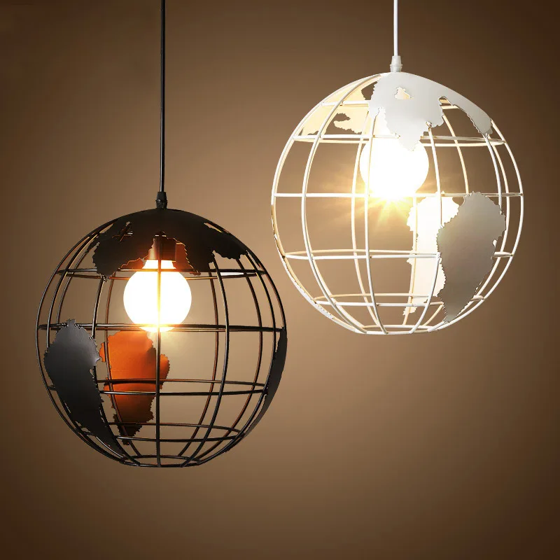 

20cm Globe Single-head Chandelier Nordic Loft Bar Chandelier Simple Creative Art Cafe Aisle Restaurant Interior Decor Lighting