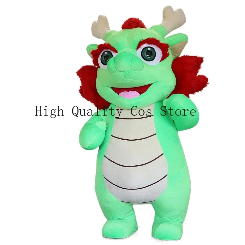 2M/2.6M Dragon Chinese Zodiac Loong Inflatable Costume Plush Mascot Costumes Funny Cartoon Doll Adult Clothing Cosplay Full Suit