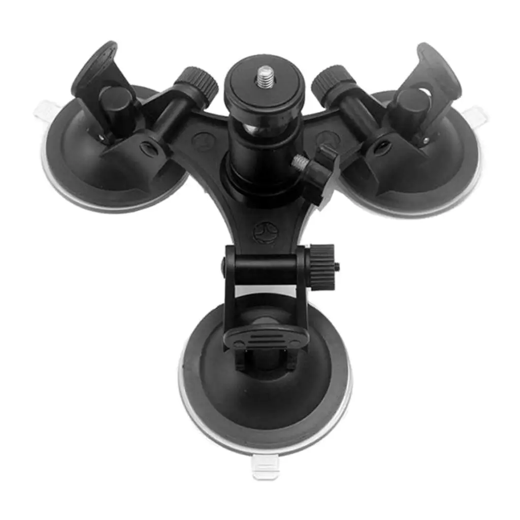 Car Vehicle Triple Suction Cup Mount Base Holder Stand Fits for Camera