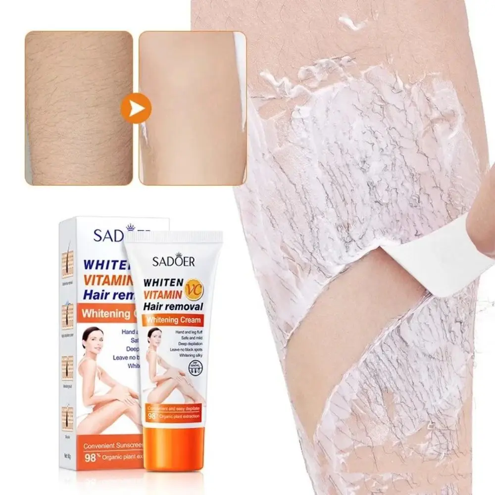 Painless Fast Hair Removal Creams 60g Underarm Private Legs Beard Depilatory Cream Permanent Removes Hairs Shrink Pores