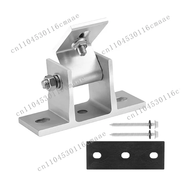 The panel rack is a panel bracket, the triangular bracket is adjustable, and the ground-mounted solar shelf system is installed.