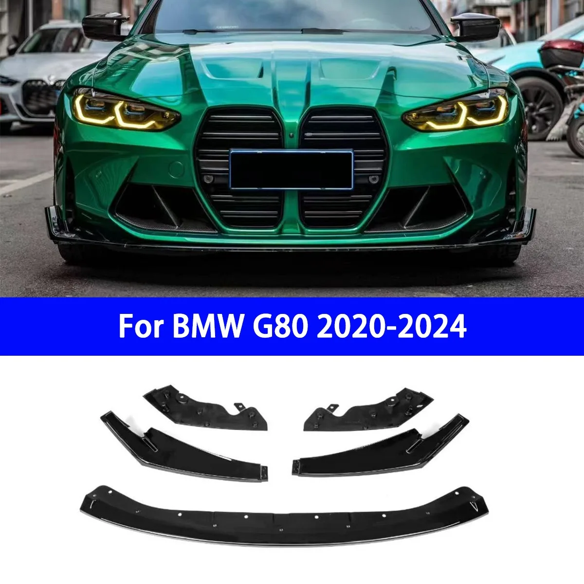 

Suitable for BMW G80 20-24 CS M3 Front Shovel Front Lip Non Removable Corner