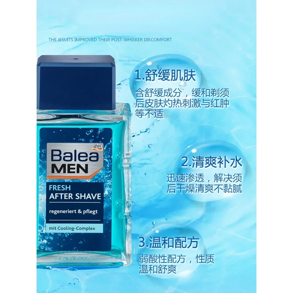 Germany Balea Men Fresh After Shave Water Toner 100ml Moisturizing Shrinking Pore Promote Skin Regeneration Nourishing Skin Care