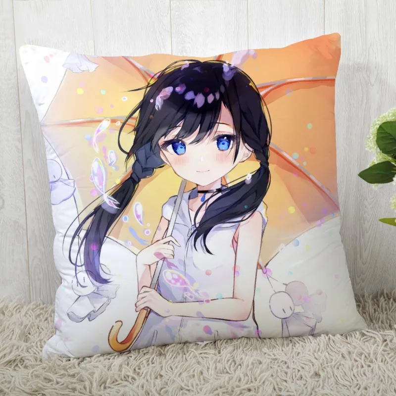 Tenki no Ko (Weathering With You) Pillow Cover Customize Pillowcase Modern Home Decorative Pillow Case For Living Room