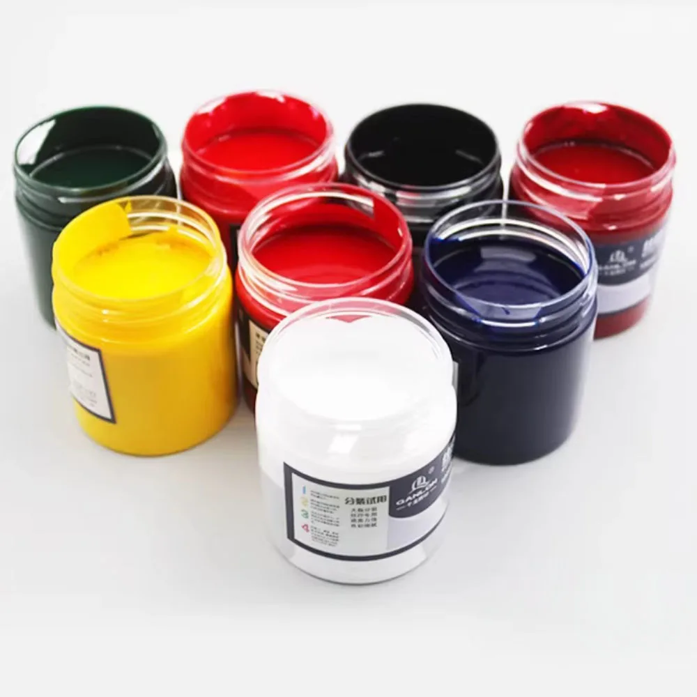 Text Sample Screen Printing 100 G / Bottle Metallic Glasses Plastic Nylon PVC Carton Spraying Quick Drying Ink