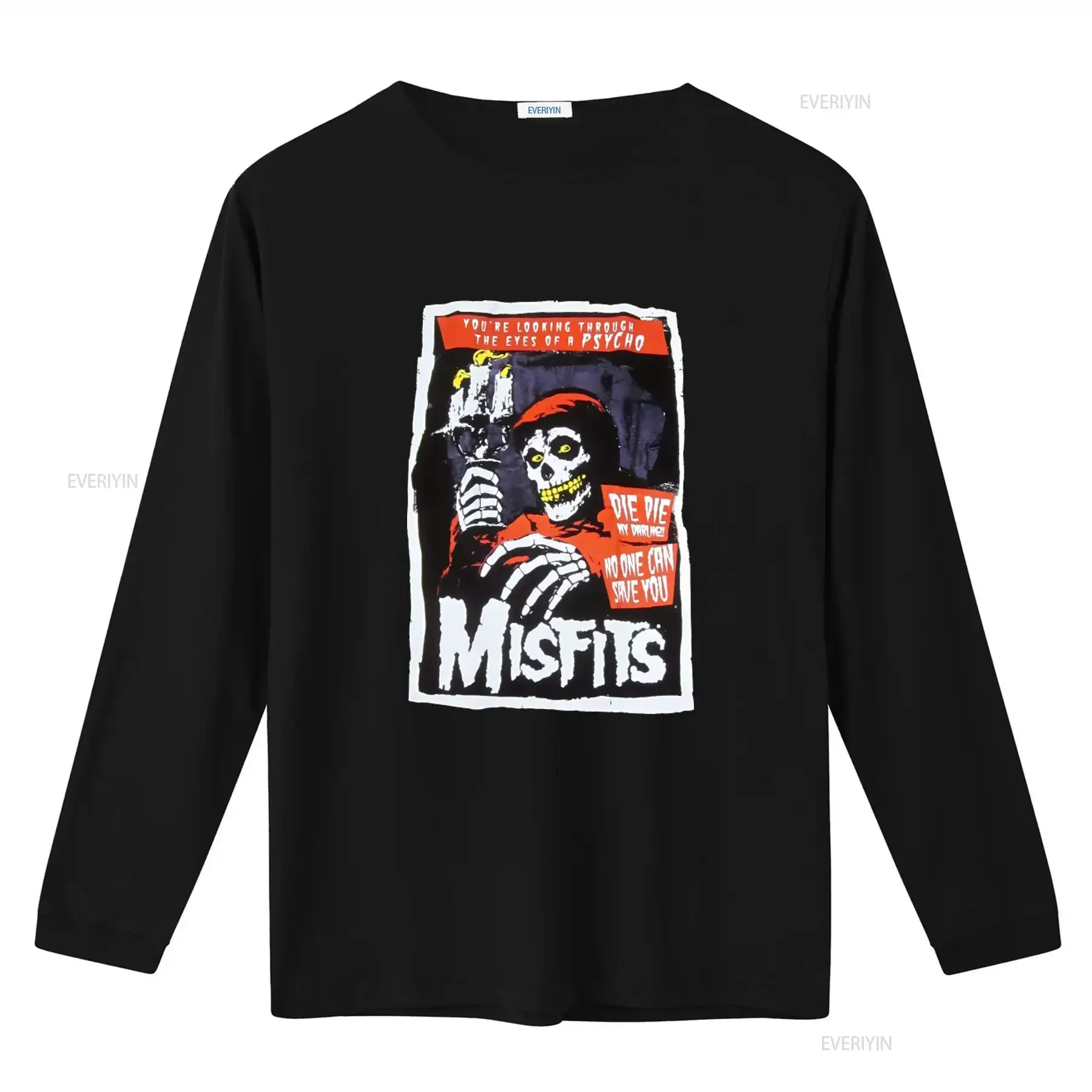 Cool Misfits T Shirt You're Looking Through The Eyes of Psycho Design Size XL vintage Washed Unisex graphic
