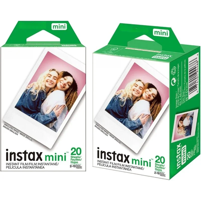 

Authenticity guarantee.Instax Mini Instant Film, 2 x 10 Sheets X 2 Pack (40 Sheets Total) Value Pack.HOME