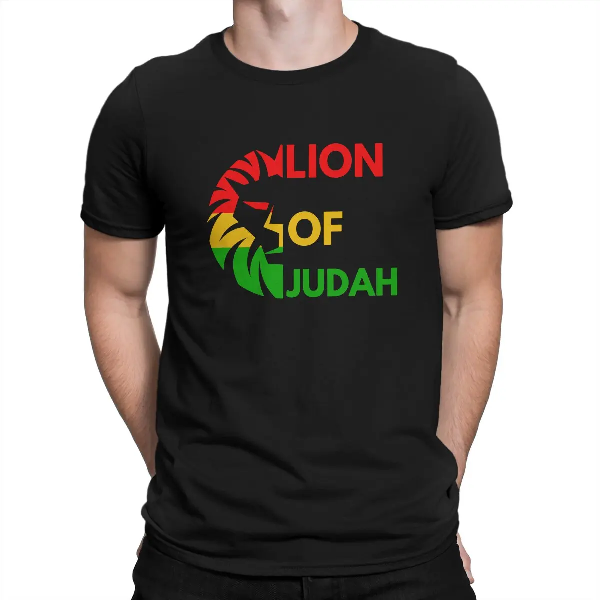 Classic Rasta Lion Of Judah Rastafari T Shirt Grunge Crewneck TShirt Polyester Tops