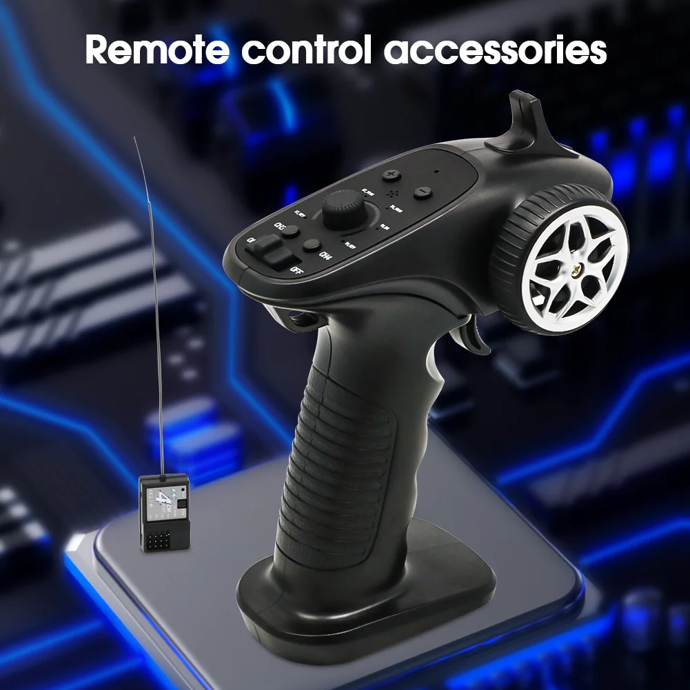 TX4 2.4GHz 4CH Radio System Transmitter Controller Remote Control w/ Receiver For RC Car Boat Model