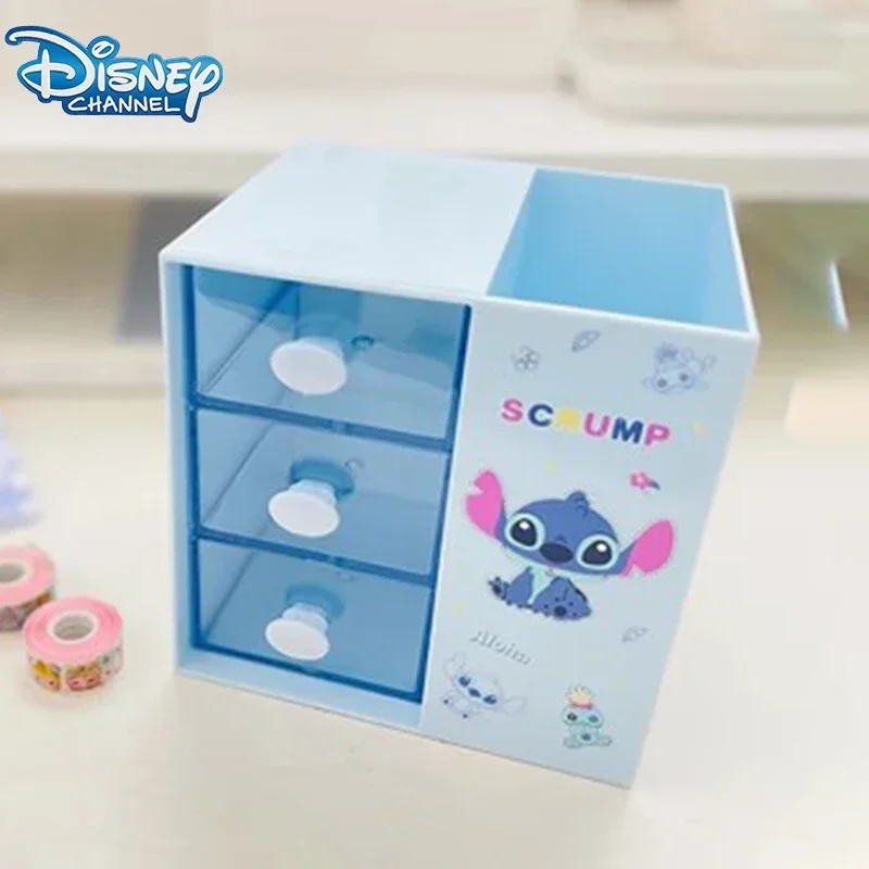 

Lilo & Stitch Disney Stationery Storage Box Cartoon Pen Holder Multifunction Anime Figure Drawer Storage Party Kid Birthday Gift