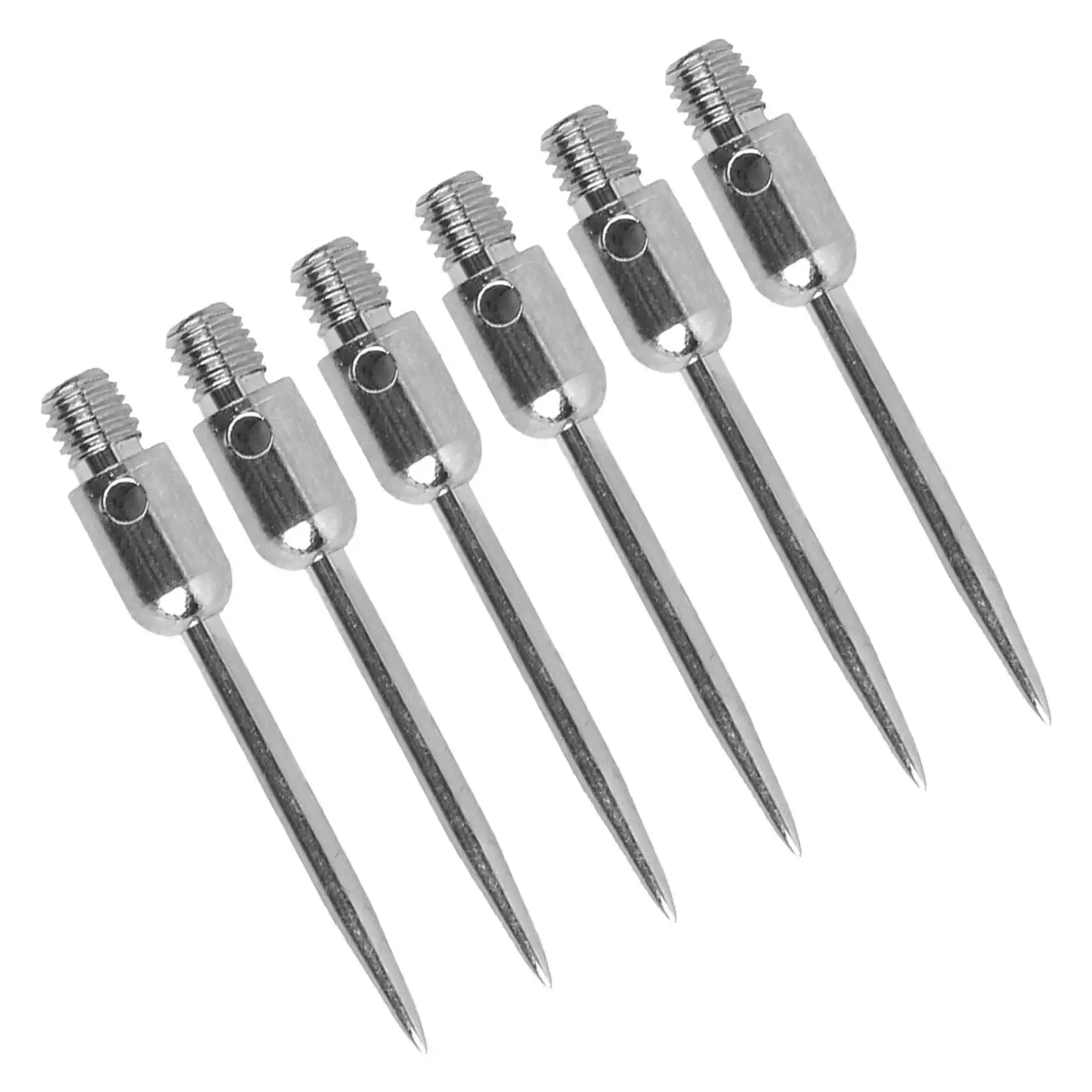 6 Pack 2BA Thread s Steel Tips Points Steel Tip Conversion Points Silver