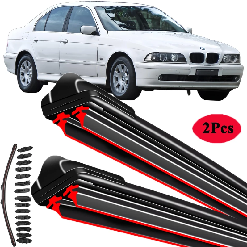 

For BMW 5 Series E39 1996 1997 1998 1999 2000 2001 2003 Car Wiper Blades Front Window Windshield Windscreen Rubber Strip Refill