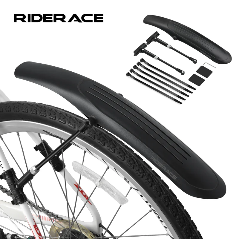 RIDERACE 산악 자전거 머드가드 확장 퀵릴리즈, 내구성 있는 전방 후방 타이어 휠 펜더, 도로 사이클링 자전거 액세서리
