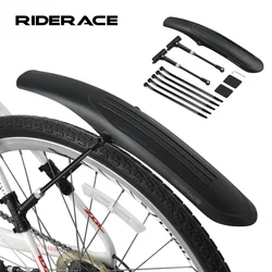 RIDERACE Mountain Bike Mudguard Widen Quick Release Durable Front Rear Tire Wheel Fender For Road Cycling Bicycle Accessaries