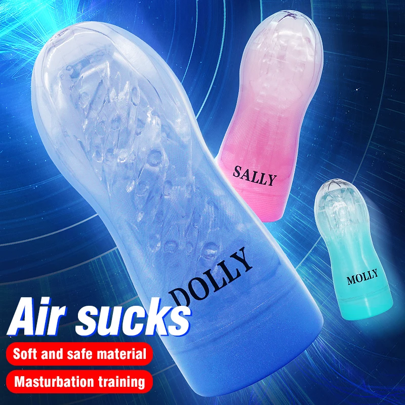 Manual Male Masturbating Cup Simulated Oral Blowjob Silicone Portable Sucking Masturbator Cup Soft Vagina Masturbation Sex Toy