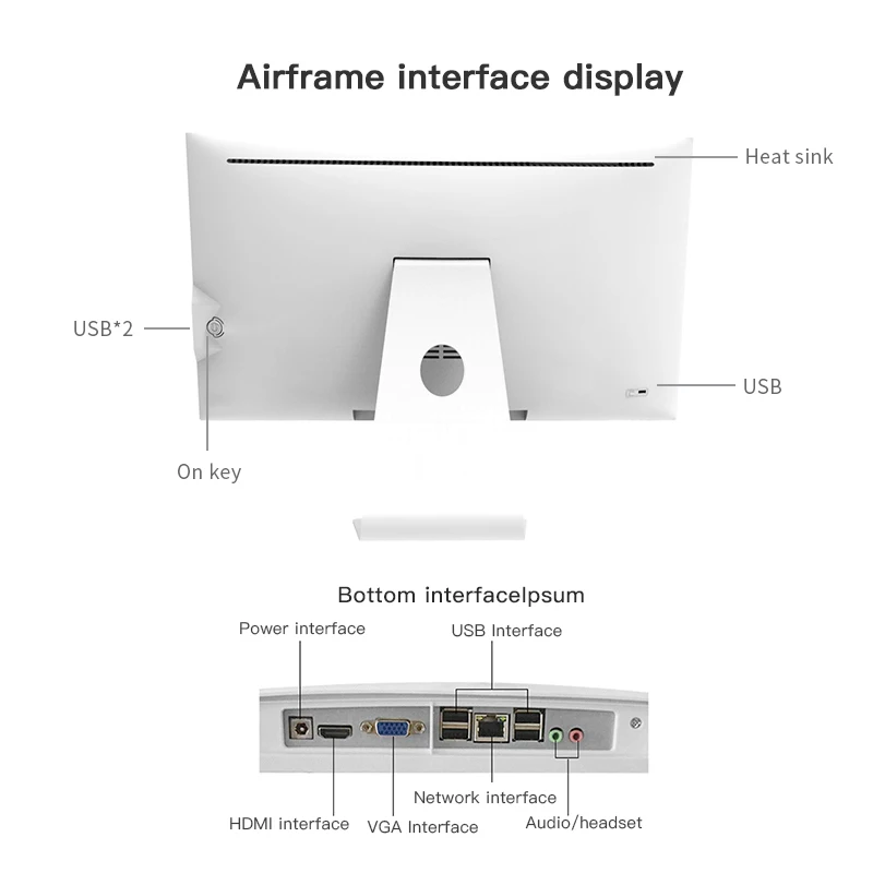 Alle In Een Gaming Computer Intel N5095 24 Inch Desktops Compleet Volledige Monoblock Pc All In One Pc DDR4 Windows 10/11