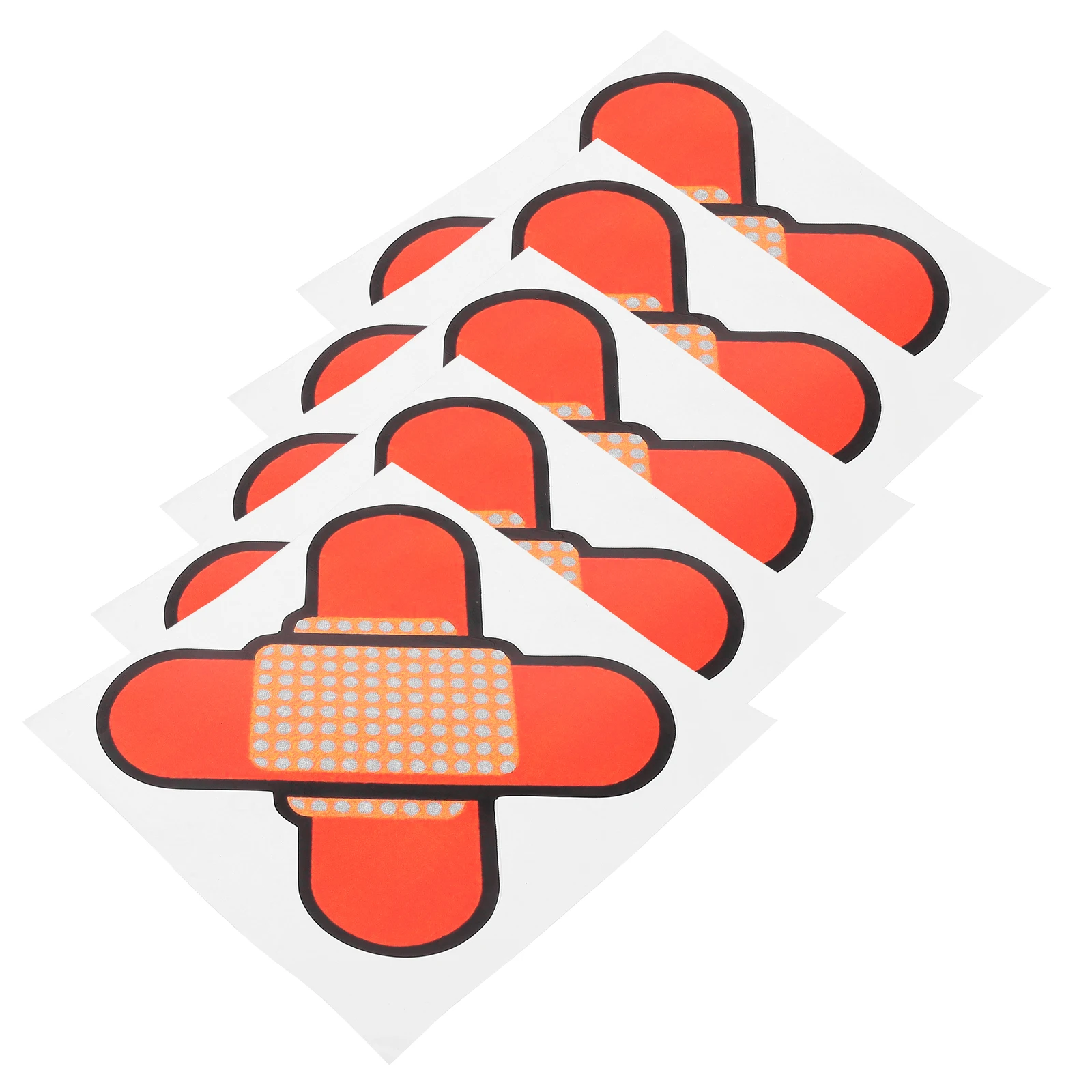 

5pcs Car Sticker Decoration Creative Cover Scratches Pet Material Door Decals Window Accessories Car Bumper Stickers