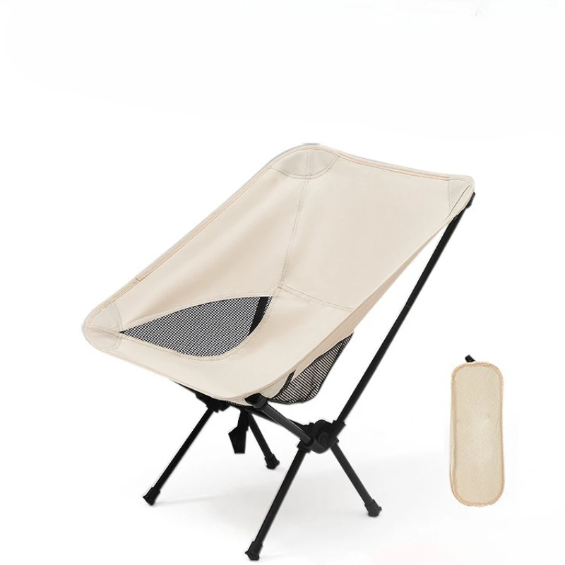 Portable Outdoor Moon Chair,Foldable Camping Chair with Carry Bag,Sturdy Lounge Seat for Kids Adults,Compact Convenient