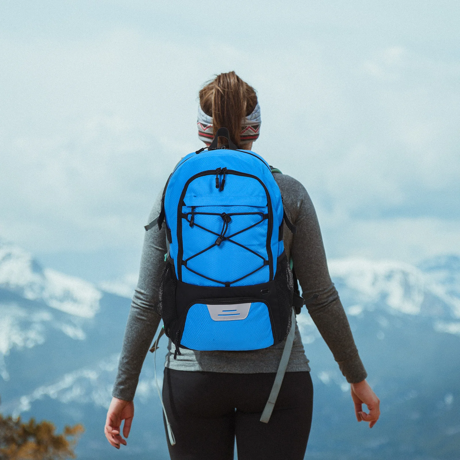 Mochila versátil de tecido oxford para basquete, futebol, beisebol com compartimento para sapatos, sistema de transporte confortável, design unissex