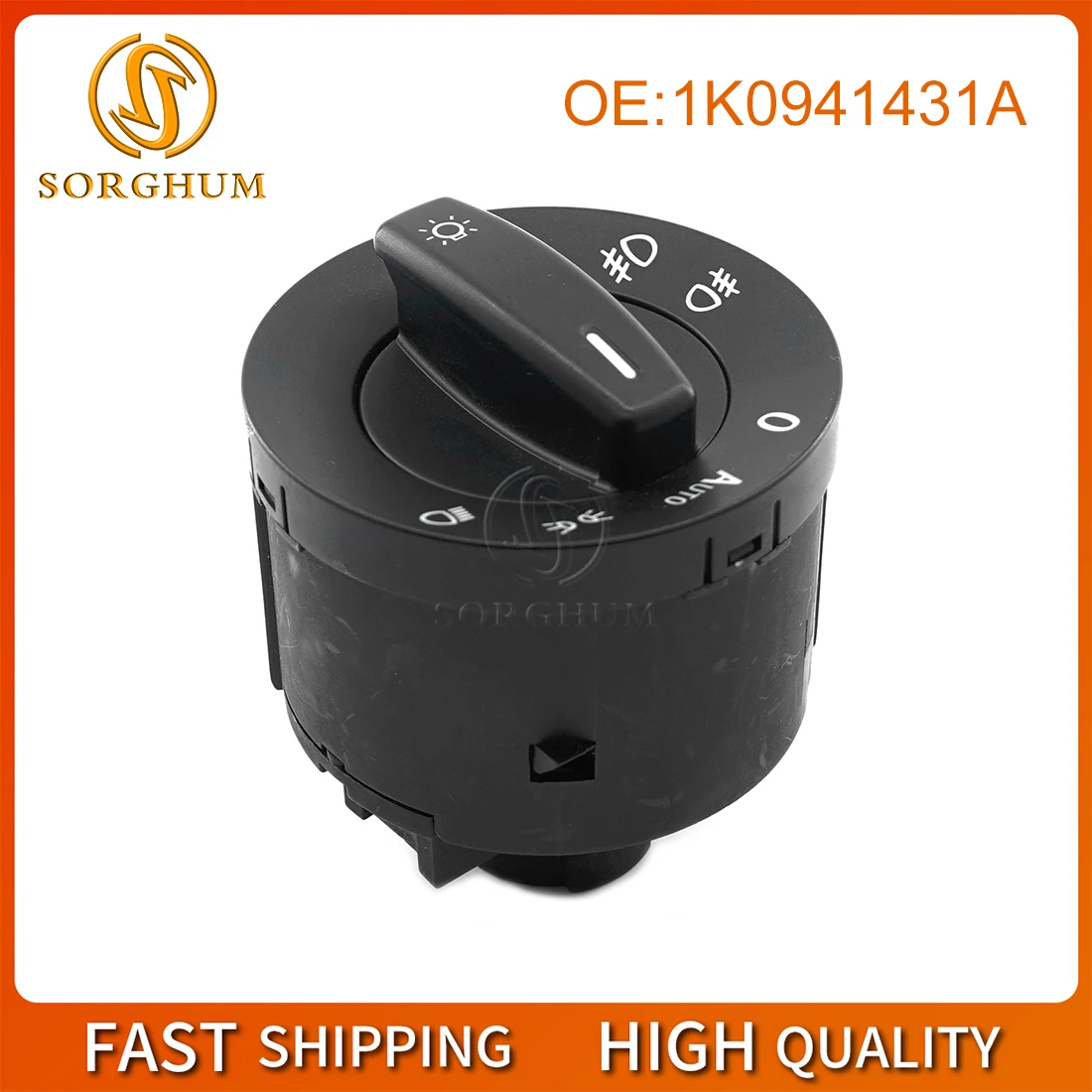 Sorghum 1K0941431A Car Fog Headlight Switch For Audi For VW GOLF CADDY JETTA PASSAT B6 CC Rabbit TOURAN Tiguan Eos 5KD941431B