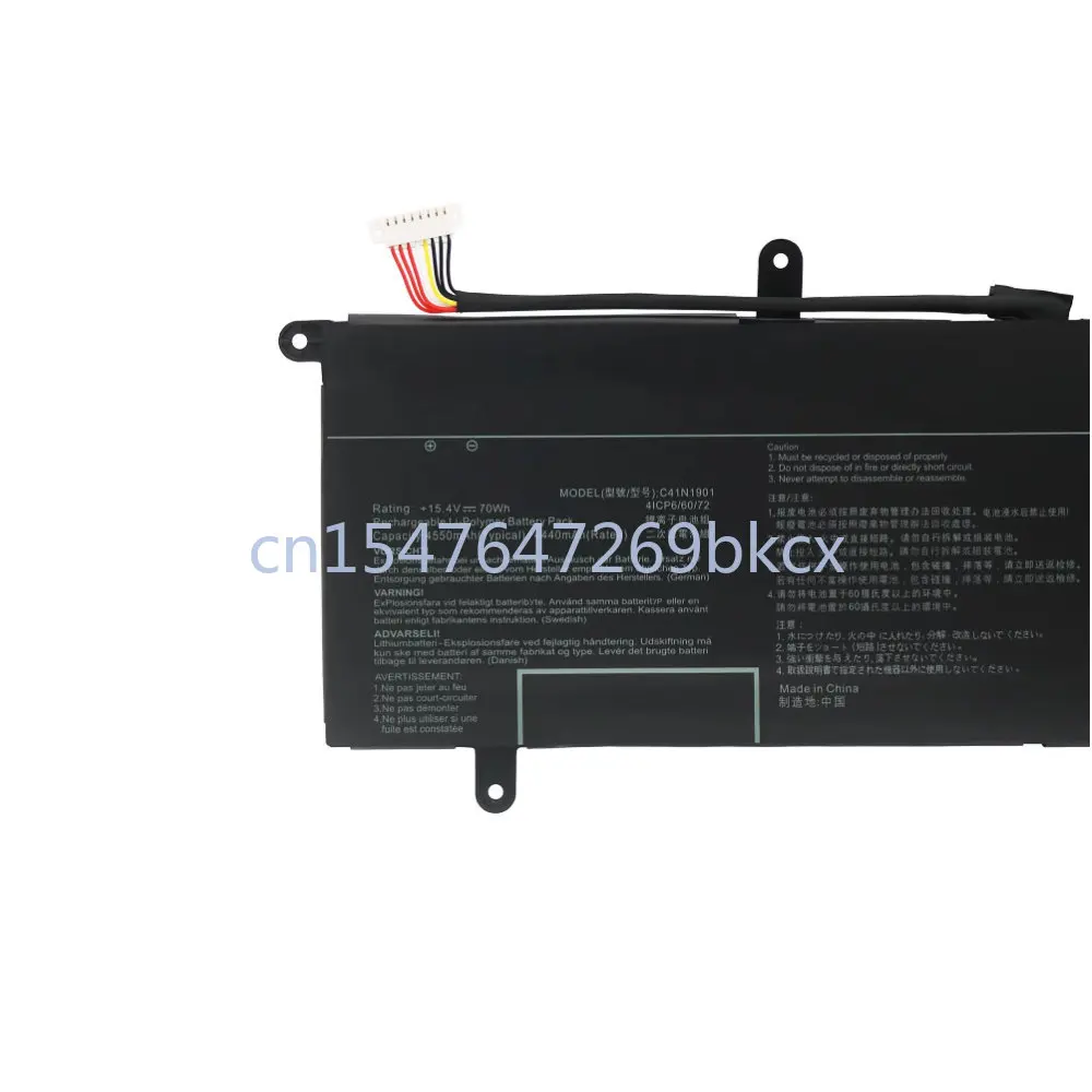 High Quality 15.4V 70Wh C41N1901 Laptop Battery For ZenBook Duo UX481FA UX481FL UX481F UX481FLY UX4000F UX4000FL 0B200-03520000