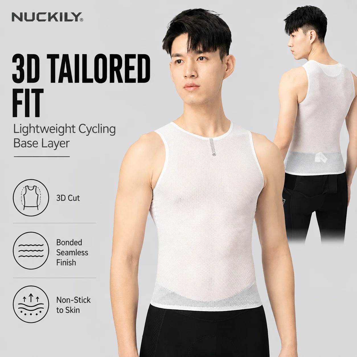 NUCKILY Sous-vêtement de cycli - Sleeveless Undershirt avis et prix