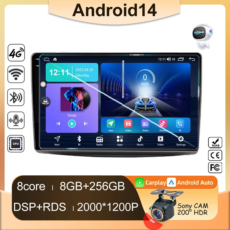 

Car Android For Alfa Romeo MiTo 955 2008 - 2016 Auto Radio Multimedia GPS No 2din Navigation Monitor Video Screen Carplay DVD