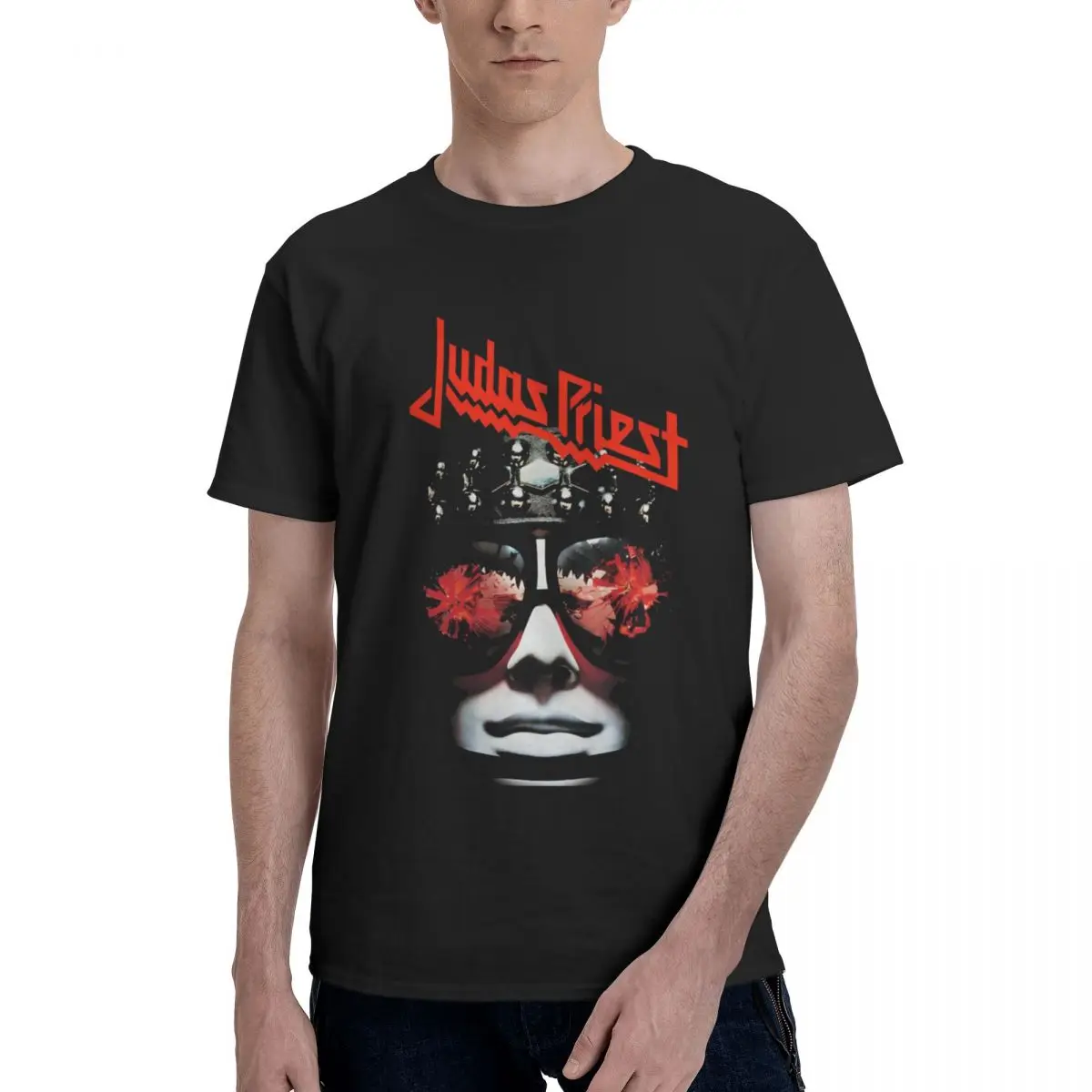 Judas Priest Fashion y2k Summer Men's Clothing New Trend T Shirt 3D Printed Cotton Tops Hot Sale Custom Male Short Tee Gifts