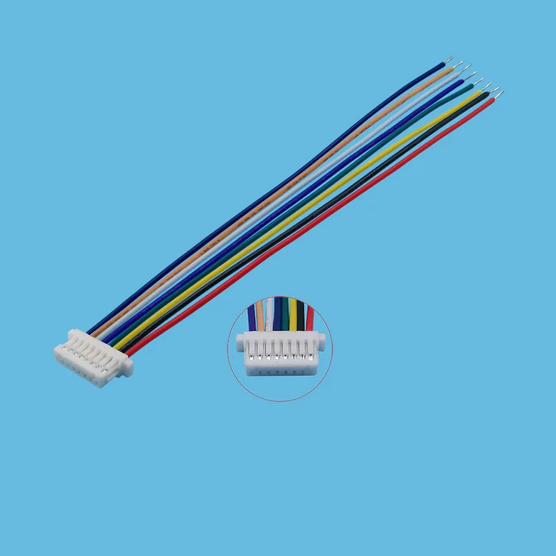 5 Stück Mini-JST-Buchsenstecker mit 1,0 mm Rastermaß, einzelne Buchsen, Kabelverbinder, 2/3/4/5/6/7/8-polig, SH1.0-Klemmenstecker, 10 cm Kabel. – Detail 8