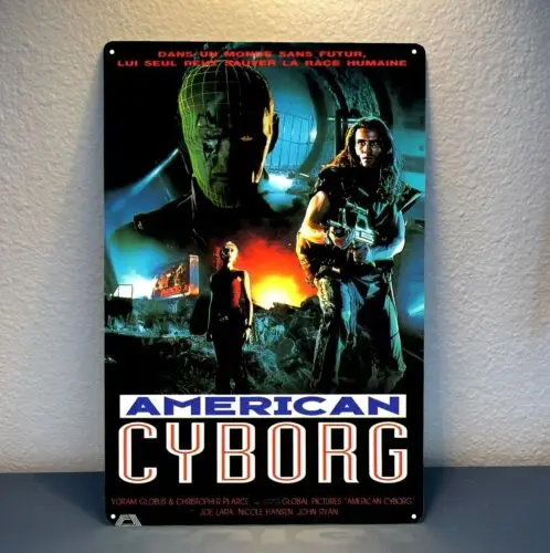 American Cyborg Movie Metal Poster - Collectable Tin Sign - 20x30cm