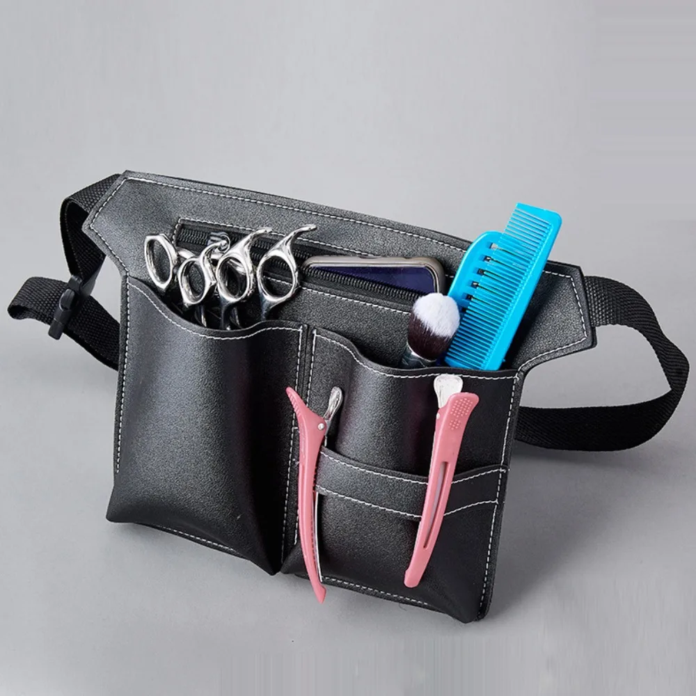 

Hairdressing Hair Scissor Bag Waist Pack Belt PU Leather Clips Comb Case Universal Toolkit Holster Bags Holder Tool Salon