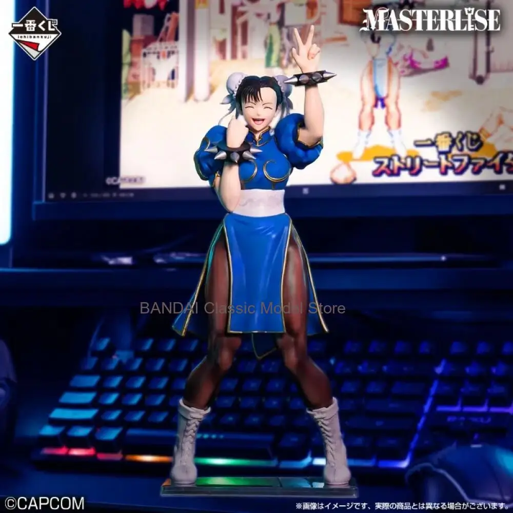 Bandai Banpresto Chun-Li Street Fighter Anime Action Figure 25cm Collectible Model Toy Ichiban Kuji Cadeau voor fans
