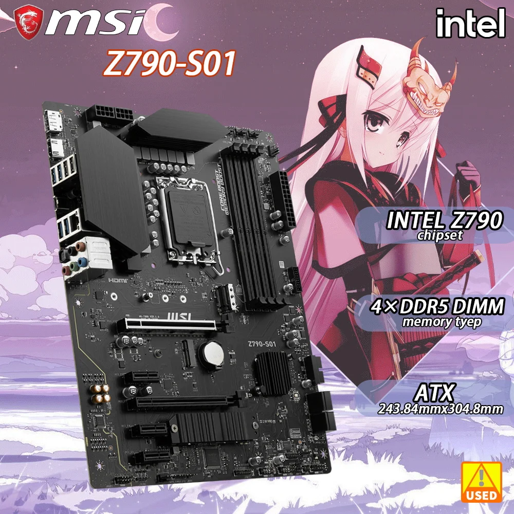 Z790 Motherboard MSI Z790-S01 for Core i7 14700K 13700K 12700KF LGA 1700 Motherboard for Core i5 12400 12400F 12600KF 13600K