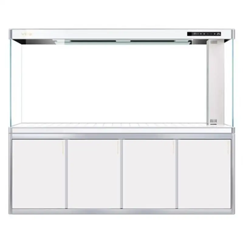 Fish tank living room large arowana tank ultra-white glass aquarium bottom filter ecological screen free of change