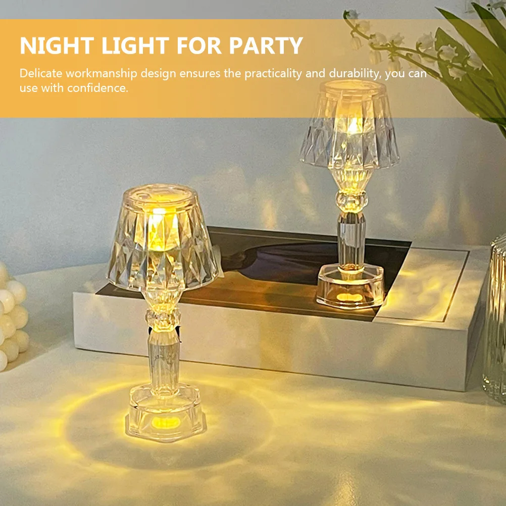 2 قطعة مصباح طاولة LED ضوء ليلي صنعة دقيقة إضاءة دافئة غير مبهرة لمكتب غرفة النوم هدية عملية