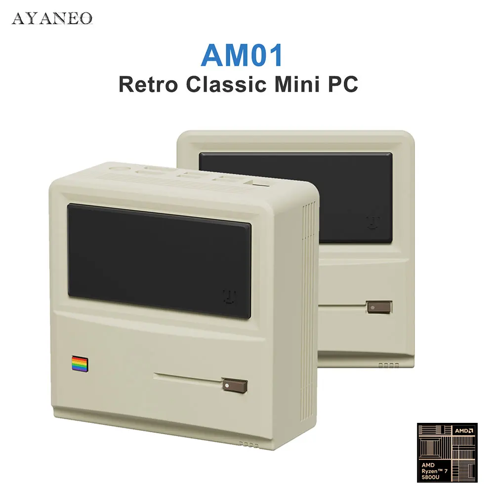 

AYANEO AM01 Retro Mini PC AMD Ryzen 7 5800U 32G DDR4 512G/1T SSD NVMe SATA WIFI6 BT5.2 M.2 2230 Windows 11 Gaming Home Office