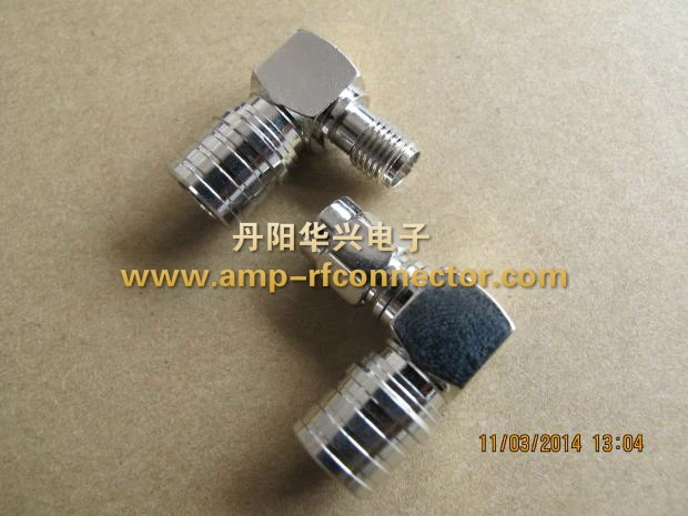 QMA Male To SMA Male To SMA Female Bending Adapter Right-angle 90-degree Connector