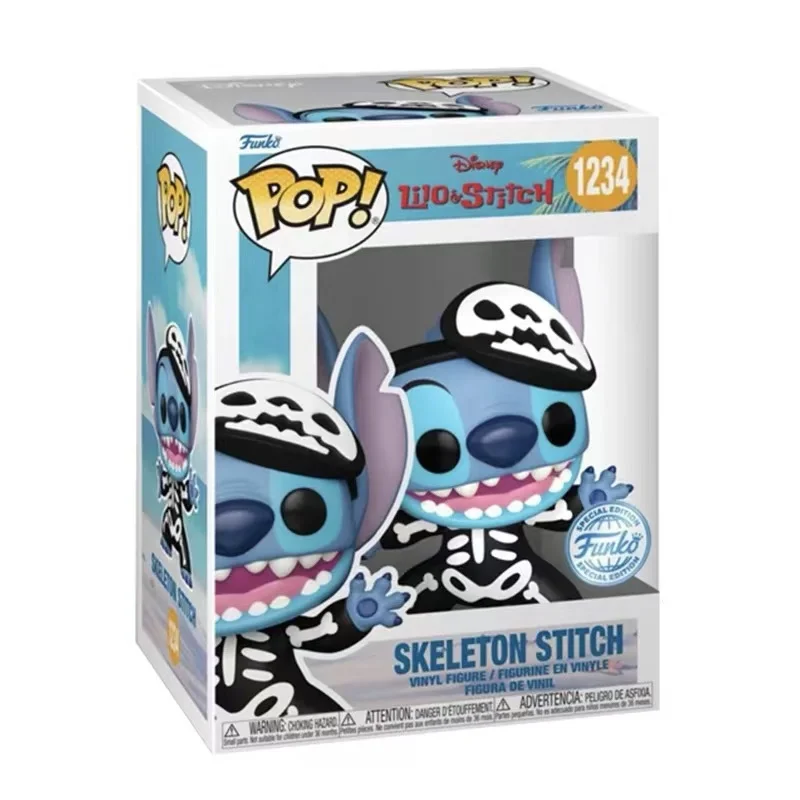 Funko Pop Disney Stitch Action Figures Model Toys Anime Desktop Decoration Cartoon Cute Noctilucent Doll Collect Souvenirs