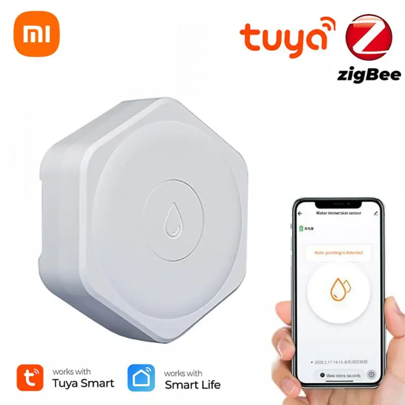 

Датчик утечки воды Xiaomi Zigbee, датчик для умного дома с сигнализацией перелива воды