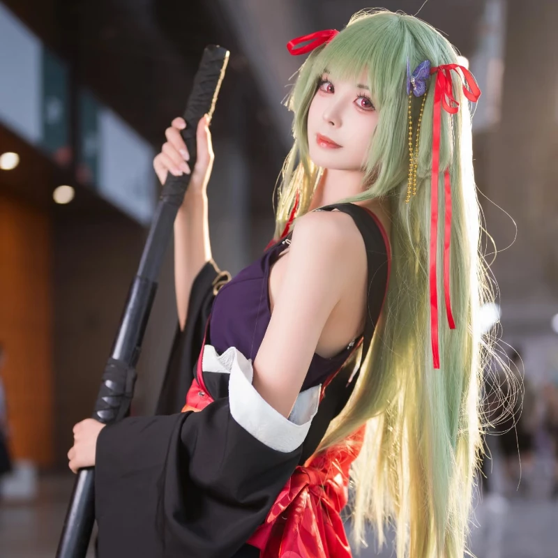 อะนิเมะเกมSenren * Banka Murasameคอสเพลย์เครื่องแต่งกายชุดกิโมโนญี่ปุ่นJKชุดสาวเซ็กซี่ชุดวิกผมฮาโลวีนเล่นบทบาท