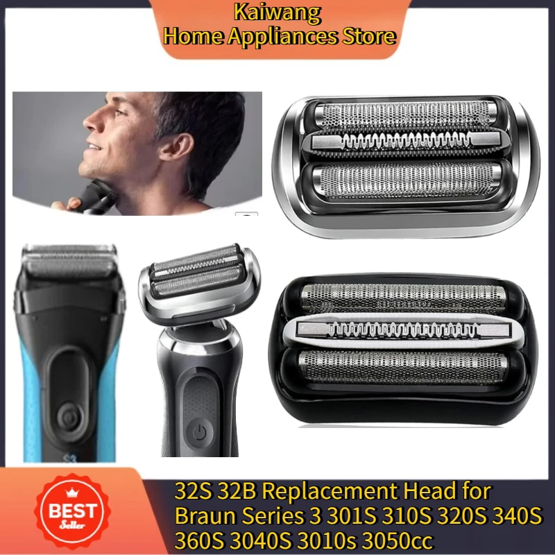 

32S 32B Сменная головка для Braun Series 3 301S 310S 320S 340S 360S 3040S 3010s 3050cc Электробритва Бритвенная головка Электрическая