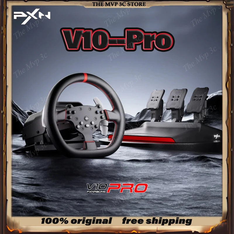 Sales PXN V10 Pro Customized Gaming Car Simulator Racing Game Pad Vibration Joysticks Gaming Steering Wheel For PC PS3 PS4 Xbox